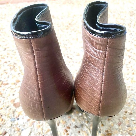 Yves St Laurent Tribtoo Stiletto Ankle Boots Size 5.5 - Picture 9 of 11